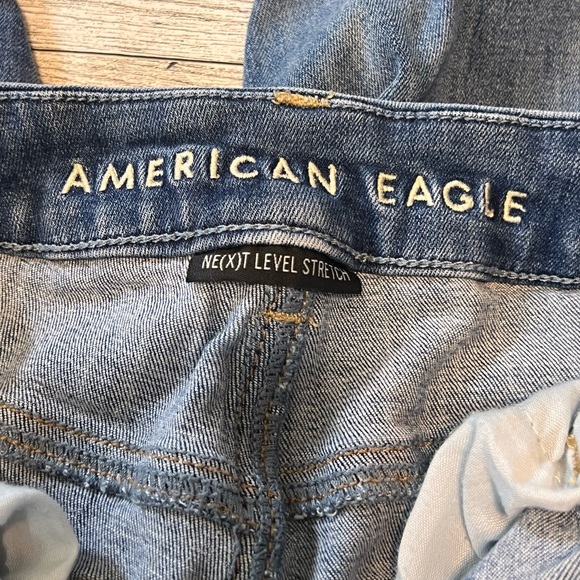 American Eagle Next Level Stretch Curvy Hi Rise Jegging Distressed Women 0 Reg - Picture 13 of 14